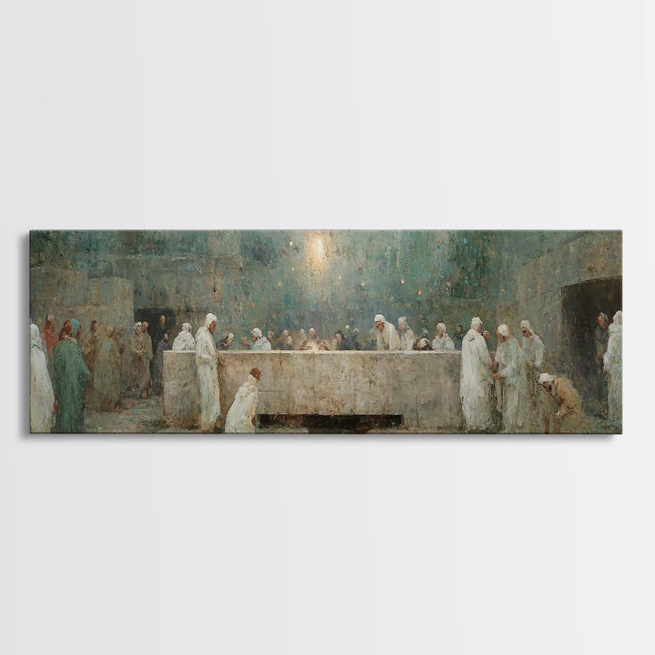 Tomb Of Light, Framed Canvas Print, Christian Art Canvas, Christian Wall Art, Panoramic Art, Christian Art, Christian Gift
