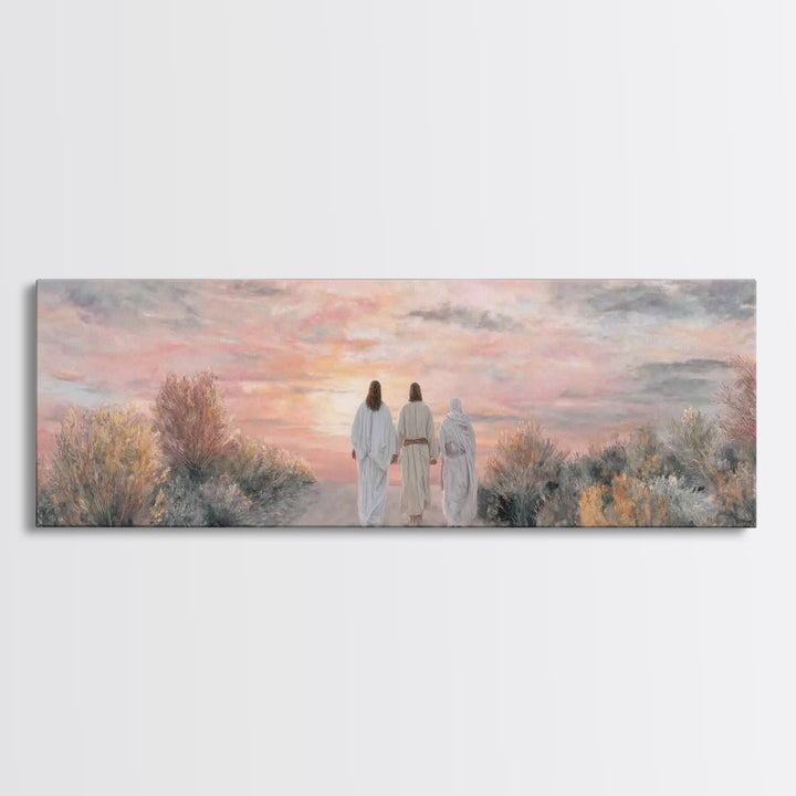 Nativity Star Rising, Framed Canvas Print, Christian Wall Art, Christian Art Canvas, Panoramic Painting, Christmas Art, Christian Christmas