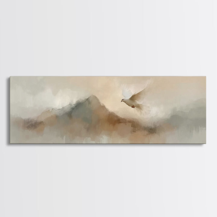 Dawnflight Grace – Framed Canvas Print – Christian Art Canvas – Christian Wall Art – Panoramic Wall Art – Christian Painting