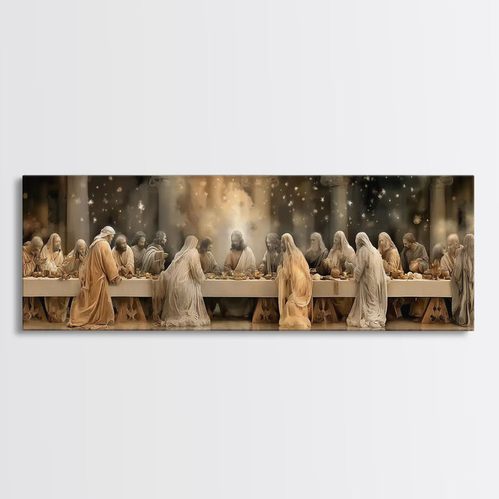 Heavenly Arrival – Framed Canvas Print – Christian Wall Art – Christian Art Canvas – Extra Wide Art – Christian Painting