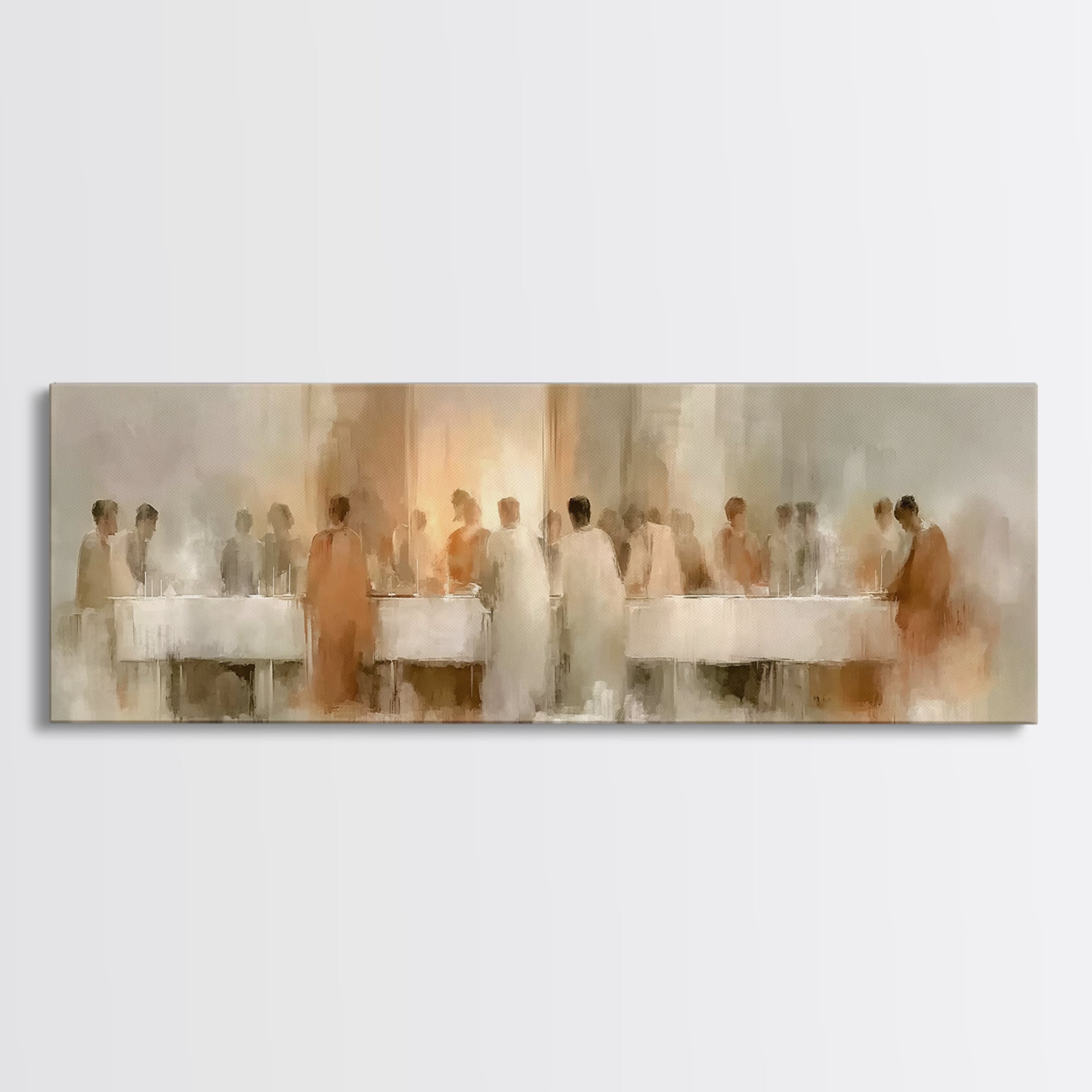 Table Of Mercy, Framed Canvas Print, Christian Art Canvas, Christian W ...