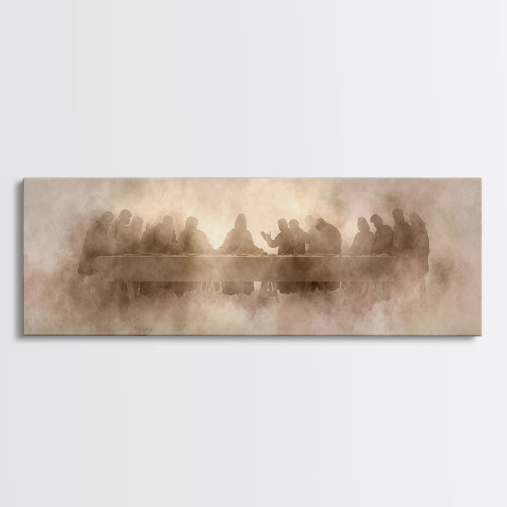 Gathered In Light | Framed Canvas Print | Christian Art Canvas | Christian Wall Art | Panoramic Wall Art | Christian Painting