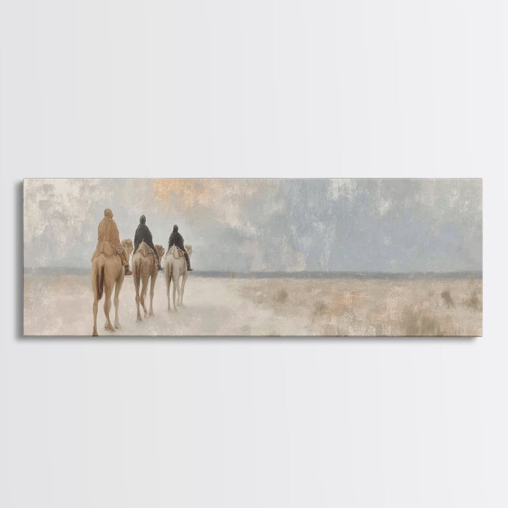 Crescent Promise – Framed Canvas Print – Panoramic Art – Christian Wall Art – Christian Art Canvas – Jesus Painting