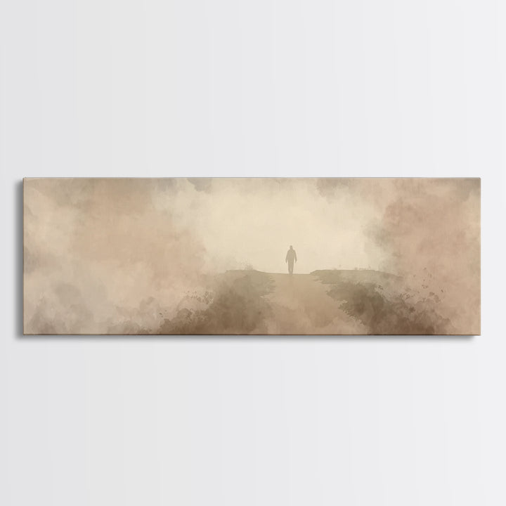Horizon Of Hope | Framed Canvas Print | Extra Wide Art | Christian Art | Subtle Christian Art | Christian Wall Art | Jesus Art Print