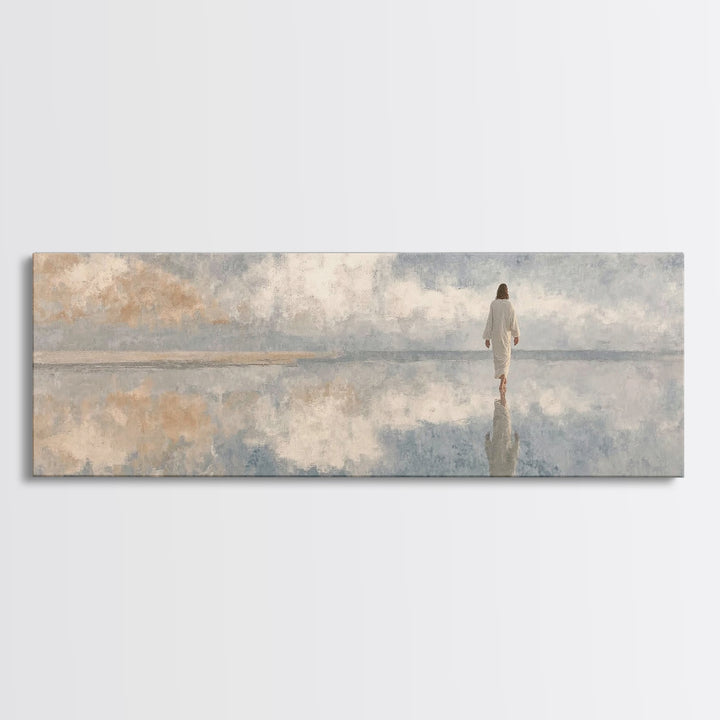 Sky Of Promise – Framed Canvas Print – Panoramic Painting – Christian Wall Art – Jesus Canvas Art – Christian Art Print