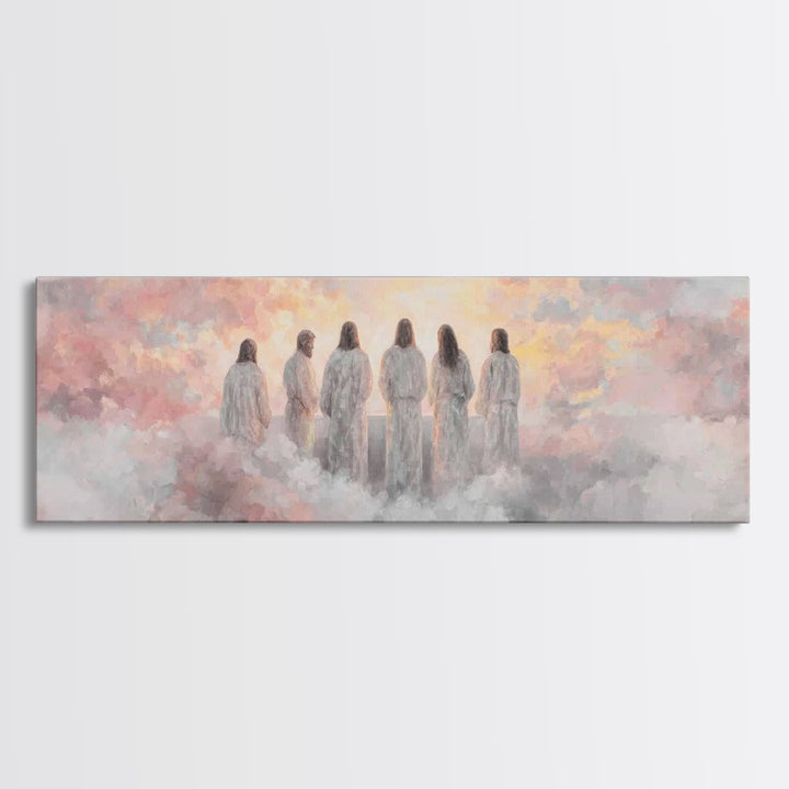 Dawn Of Grace – Framed Canvas Print – Christian Art Canvas – Panoramic Wall Art – Jesus Painting – Christian Christmas Art – Christian Deco