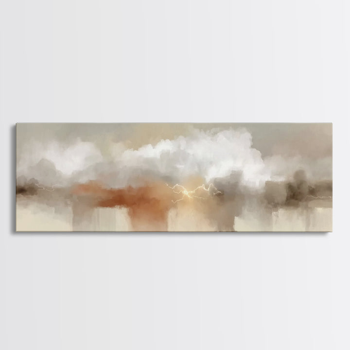 Storm Of Glory | Framed Canvas Print | Christian Art Canvas | Panoramic Painting | Christian Wall Art | Modern Christian Art | Christian Gi