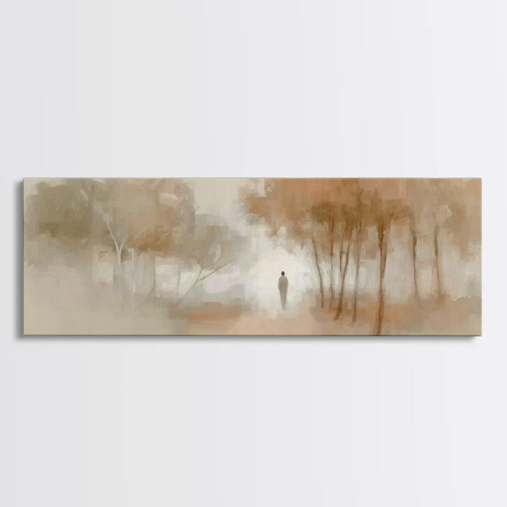 Autumn Grace Path | Framed Canvas Print | Panoramic Painting | Christian Art Canvas | Christian Art Work | Modern Christian Art | Christian
