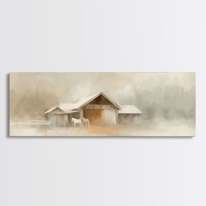 Path Of Blessing, Framed Canvas Print, Panoramic Painting, Christian Art Canvas, Christian Wall Art, Jesus Painting, Christian Art