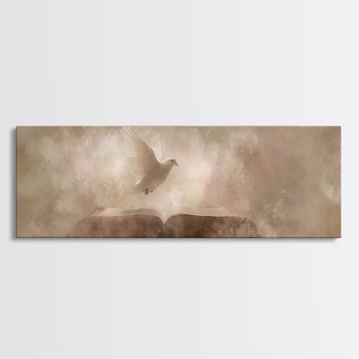 Breath Of Heaven – Framed Canvas Print – Panoramic Frame – Christian Wall Art – Subtle Christian Art – Christian Art Canvas – Christian Chr