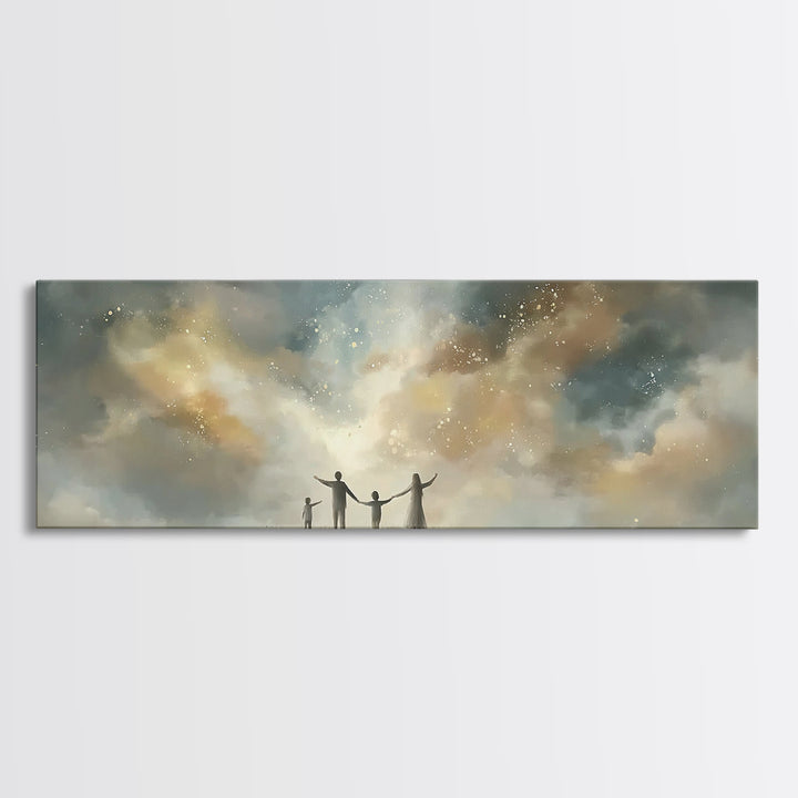 Children Of Light, Framed Canvas Print, Panoramic Art, Christian Art Canvas, Christian Paintings, Christian Wall Art, Christian Gift Ideas