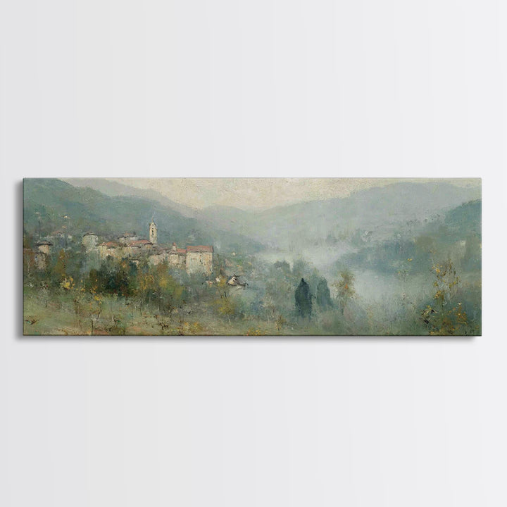 Bell Of Hope | Framed Canvas Print | Panoramic Art | Christian Wall Art | Christian Art Canvas | Christian Painting | Christian Christmas