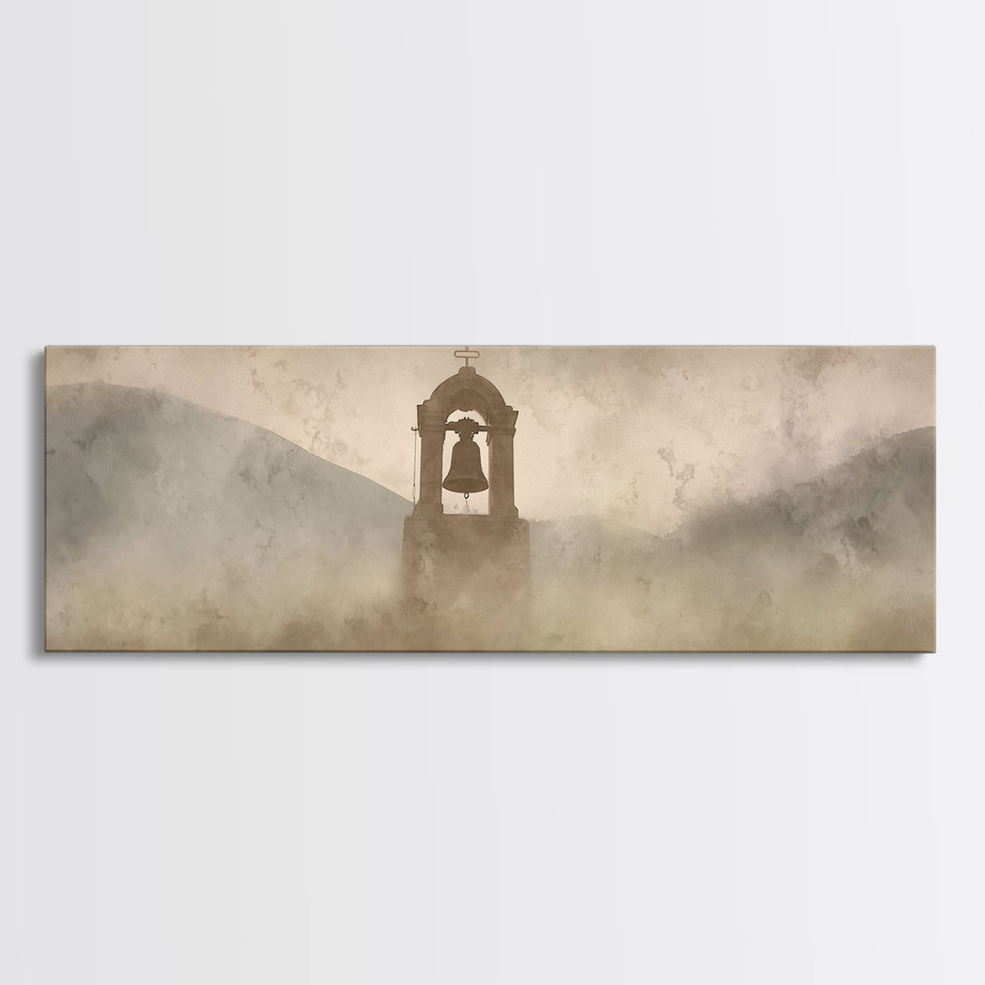 Hillside Rejoicing – Framed Canvas Print – Panoramic Art – Christian Wall Art – Christian Christmas Art – Christian Art Canvas – Jesus Pain