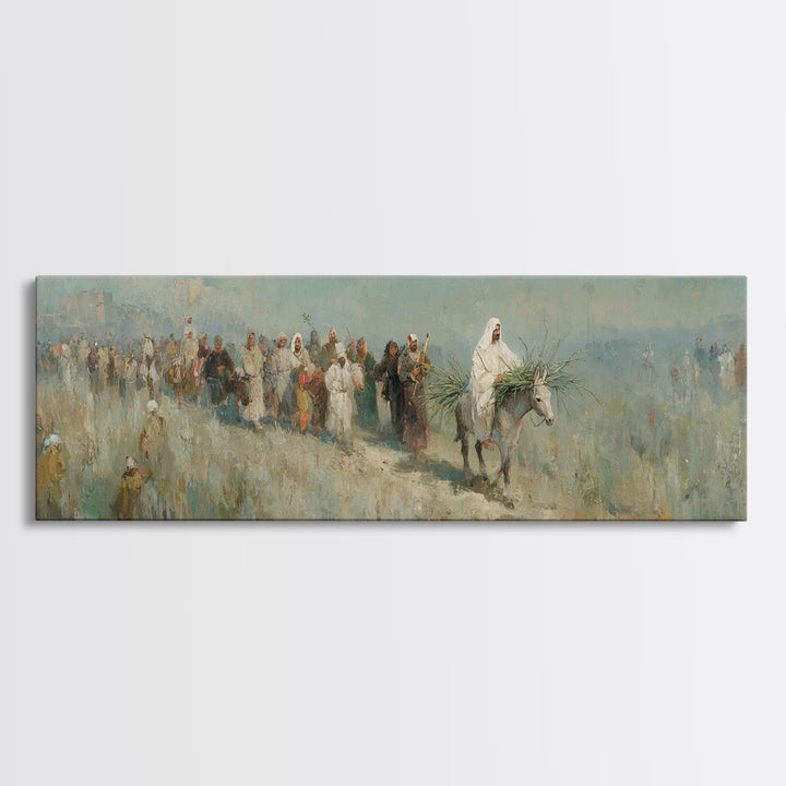 Journey Of Hope | Framed Canvas Print | Christian Wall Art | Panoramic Painting | Jesus Art Print | Christian Gift Ideas | Large Christian