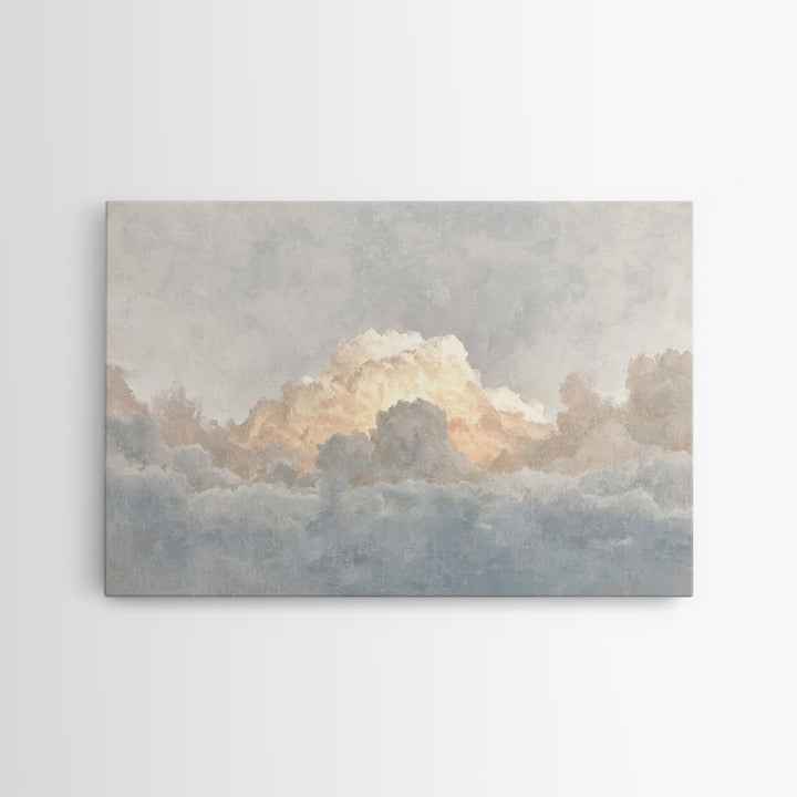 Heaven’s Promise – Framed Canvas Print – Christian Art Canvas – Minimalist Christian Art – Christian Wall Art – Subtle Christian Paintings