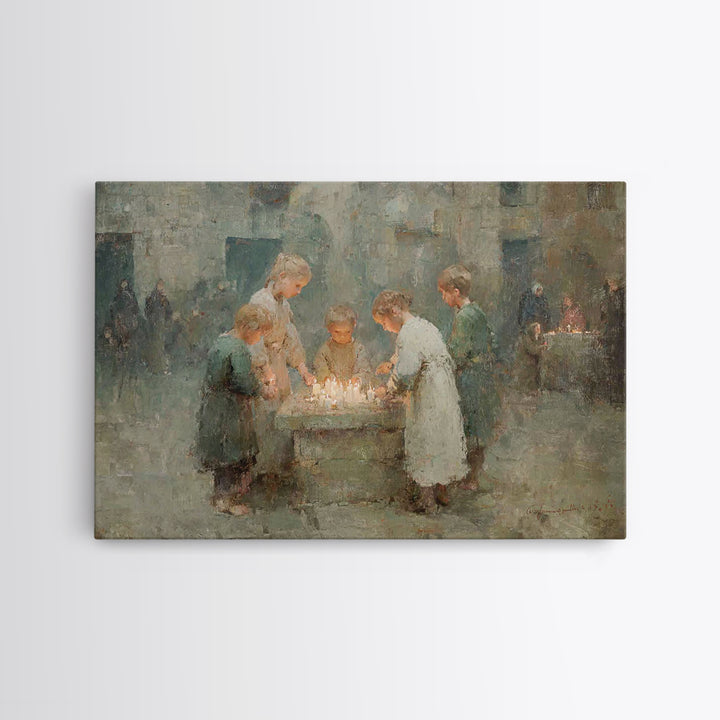 Circle Of Hope – Framed Canvas Print – Christian Wall Art – Christmas Art – Christian Art Canvas – Christian Christmas Art – Christian Gift