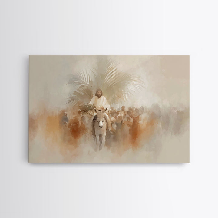 Triumphal Way Glory - Framed Canvas Print - Christian Wall Art - Jesus Painting - Christian Art Canvas - Christian Christmas Decor - Christ