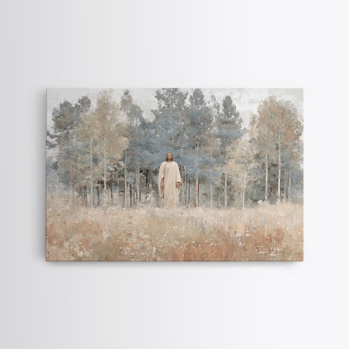 Pathway Of Mercy – Framed Canvas Print – Jesus Painting – Christian Art Canvas – Christian Wall Art – Unique Christian Art – Large Christia
