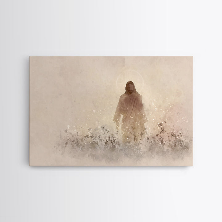 Radiant Messiah | Framed Canvas Print | Christian Wall Art | Jesus Painting | Christian Christmas Art | Christian Art Canvas | Christian De