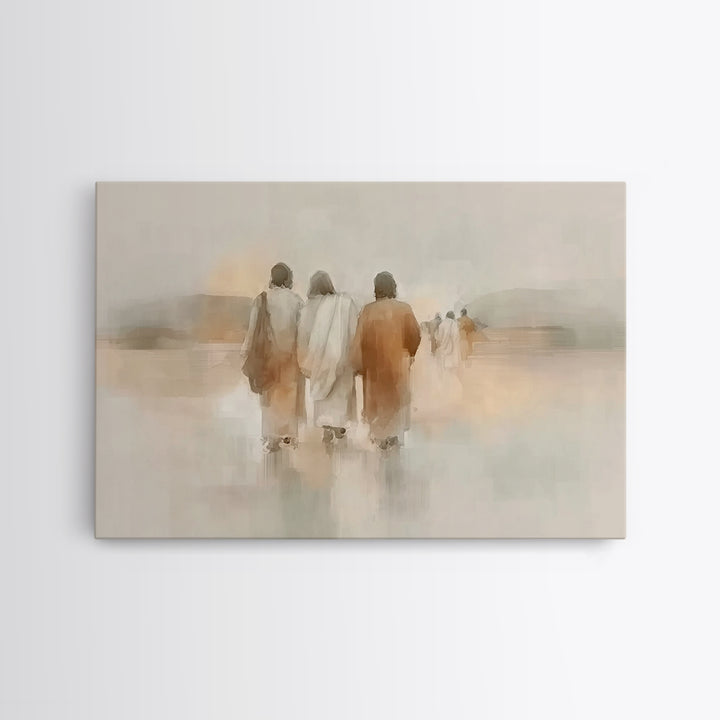 Threefold Mercy | Framed Canvas Print | Christian Wall Art | Christian Art Canvas | Jesus Painting | Minimalist Christian Art | Christian G