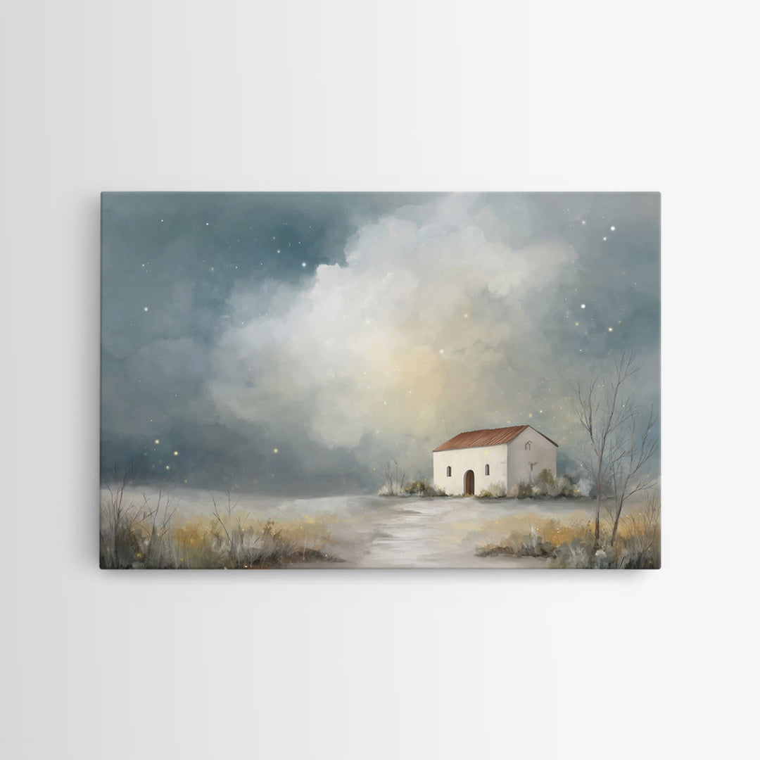 Chapel Of Stars, Framed Canvas Print, Christian Wall Art, Christian Art Canvas, Christian Art, Christian Decor, Subtle Christian Art