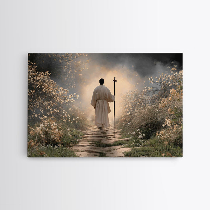 Autumn Promise, Framed Canvas Print, Christian Art Canvas, Christian Wall Art, Jesus Painting, Modern Christian Art, Christian Christmas Ar