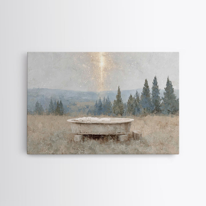 Starborn Dawn | Framed Canvas Print | Christian Christmas Art | Nativity Art | Christian Wall Art | Christian Art Canvas | Christmas Art Pr