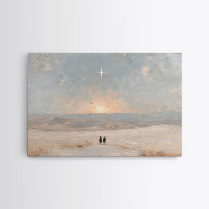 Holy Horizon – Framed Canvas Print – Christian Art Canvas – Christian Wall Art – Christmas Art – Christian Gift – Christian Christmas Art