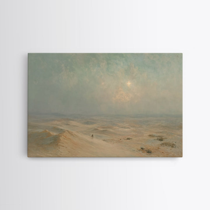 Sacred Horizon – Framed Canvas Print – Christian Christmas Art – Christian Wall Art – Christian Art Canvas – Christmas Art – Christian Gift