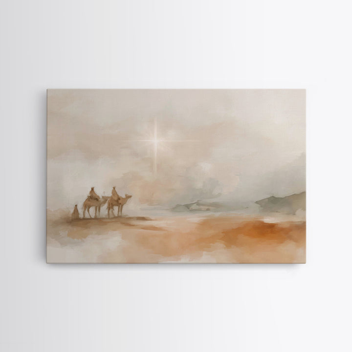 Humble Journey – Framed Canvas Print – Christian Art Canvas – Christian Gift Ideas – Christian Wall Art – Christmas Art – Christian Christm