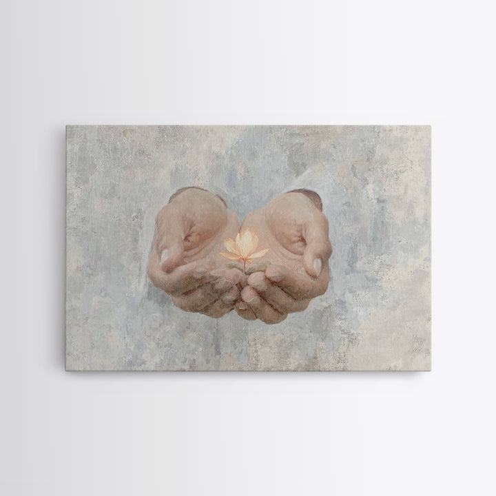 Autumn Faith Path | Framed Canvas Print | Christian Art Canvas | Jesus Painting | Christian Wall Art | Christian Decor