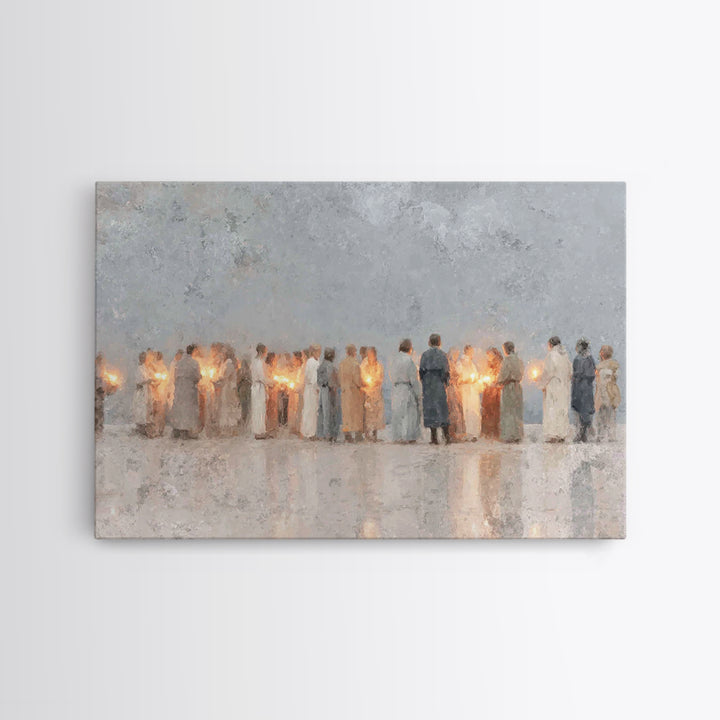 Gathered In Light – Framed Canvas Print – Christian Art Canvas – Christian Art Prints – Christian Decorations – Christian Wall Art