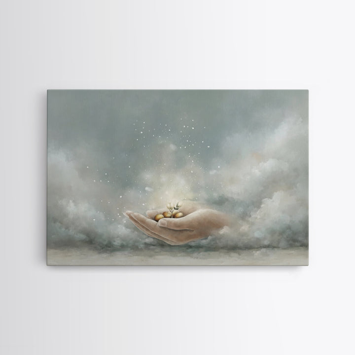 Seeds Of Hope - Framed Canvas Print - Christian Art Canvas - Christian Wall Art - Jesus Painting - Christian Gift Ideas