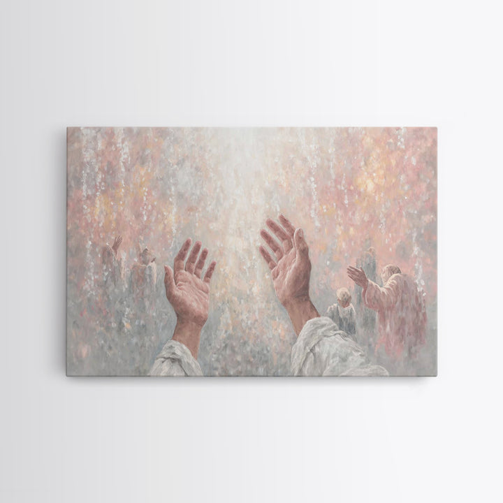 Glory In The Heavens – Framed Canvas Print – Christian Art Canvas – Christian Wall Art – Modern Christian Art – Christian Art Work – Christ