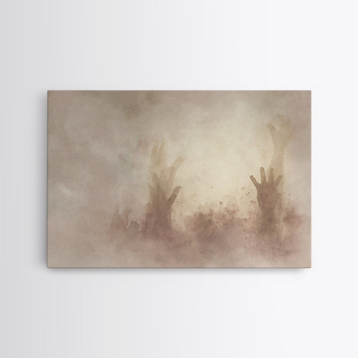 Hearts Uplifted, Framed Canvas Print, Christian Art Print, Christian Wall Art, Subtle Christian Paintings, Christian Art Canvas, Christian