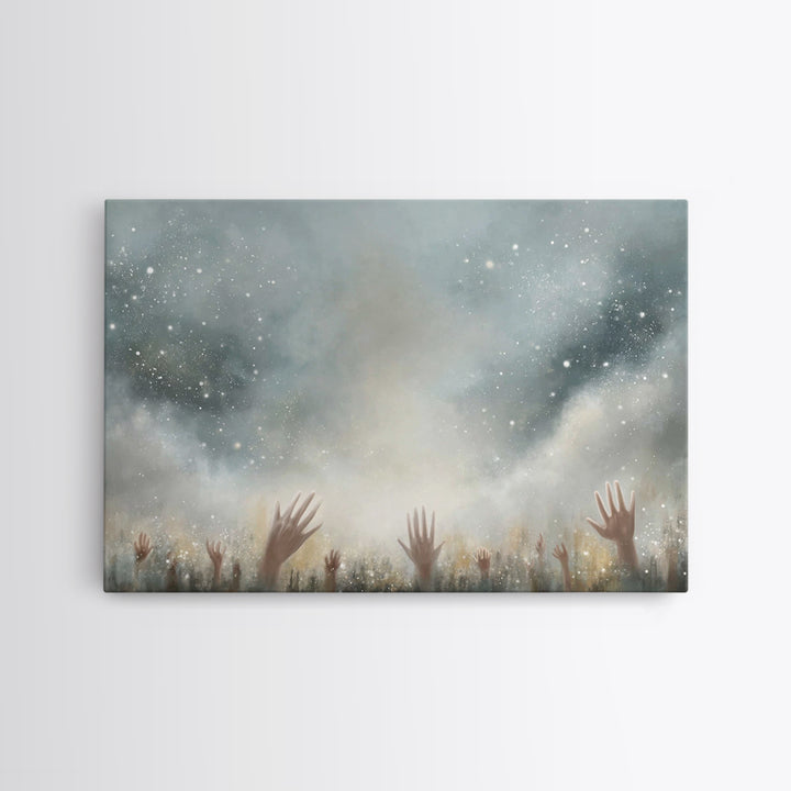 Sacred Assembly | Framed Canvas Print | Christian Art | Christian Wall Art | Christian Art Painting | Unique Christian Art | Christian Gift