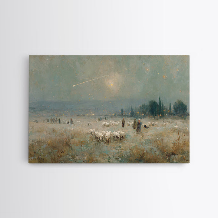 Journey of the Wise | Framed Canvas Print | Christmas Wall Art | Christian Christmas Art | Christian Art Canvas | Vintage Christmas Art | C