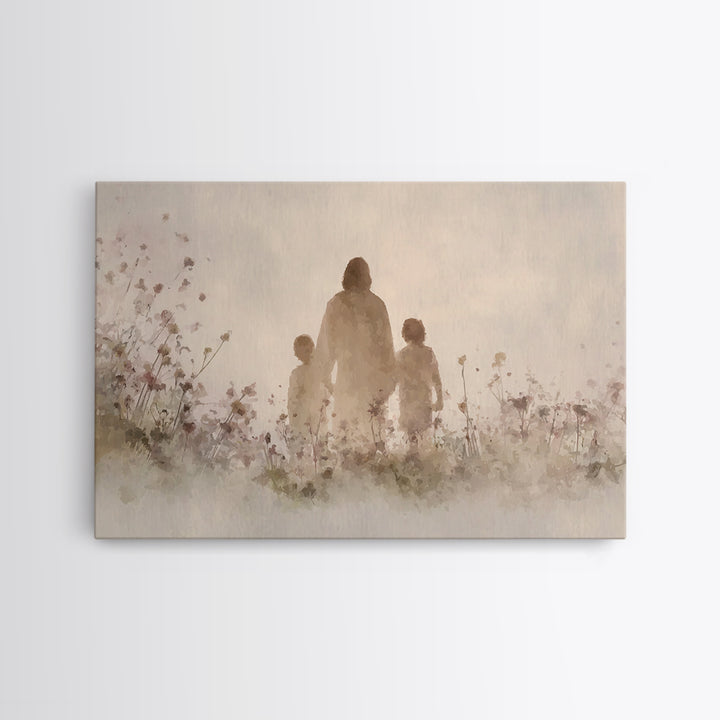 Walk Of Grace – Framed Canvas Print – Jesus Painting – Christian Wall Art – Christian Art Canvas – Christian Art – Christian Gift Ideas