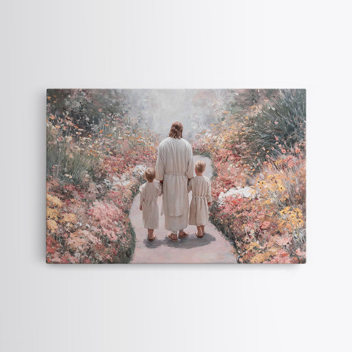 Walk Of Innocence | Framed Canvas Print | Christian Wall Art | Christian Art Canvas | Christian Art | Christian Gift