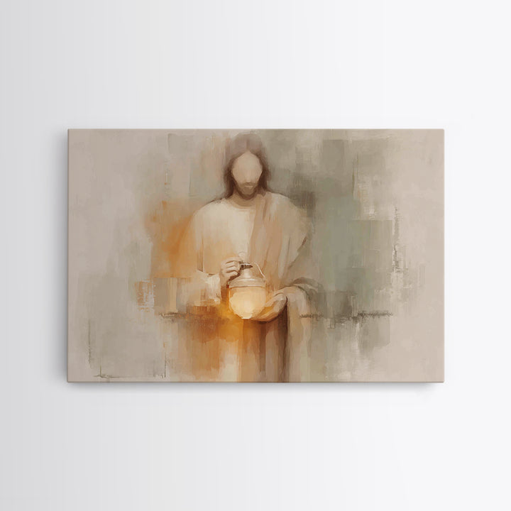 Radiant Hope | Framed Canvas Print | Christian Art Canvas | Jesus Painting | Christian Wall Art | Modern Christian Art | Christian Art Gift