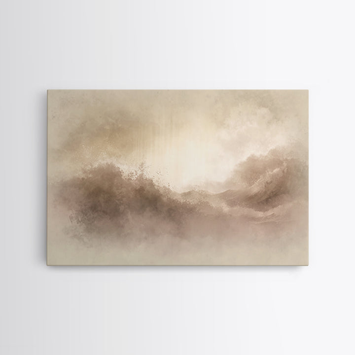Eternal Refuge – Framed Canvas Print – Christian Art Print – Jesus Painting – Minimalist Christian Art – Christian Wall Art – Christian Chr
