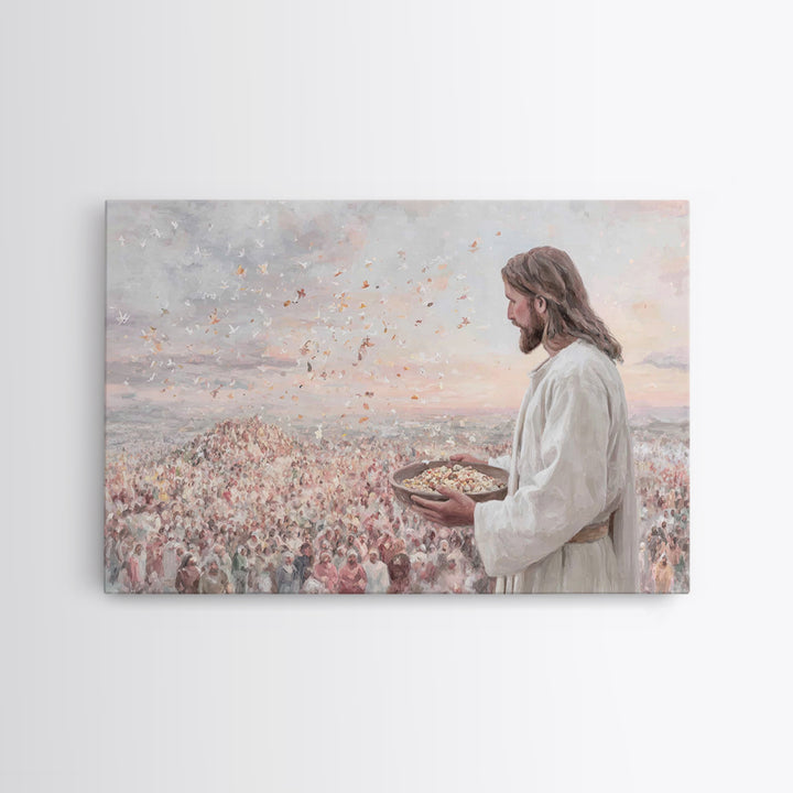 Hillside Abundance – Framed Canvas Print – Christian Art Canvas – Christian Art – Christian Wall Art – Jesus Painting – Large Christian Pai