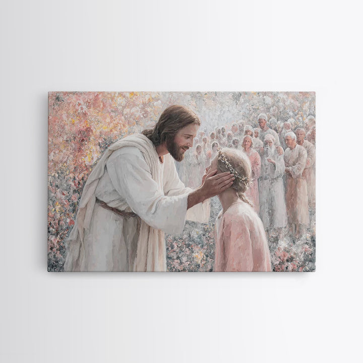 Joyful Reunion – Framed Canvas Print – Christian Art Canvas – Jesus Painting – Christian Art Prints – Christian Wall Art – Christian Gift I