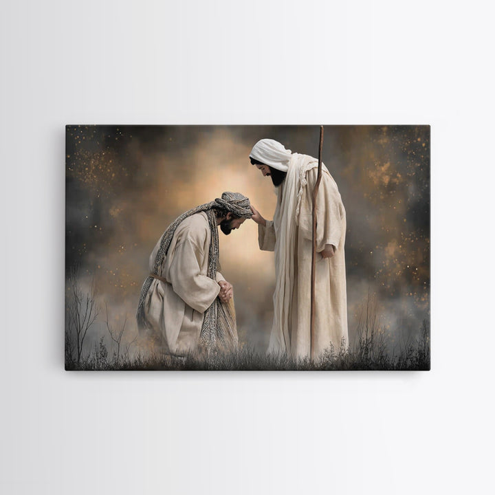 Fields Of Mercy – Framed Canvas Print – Christian Wall Art – Jesus Painting – Christian Art Canvas – Christian Decor – Christian Gift