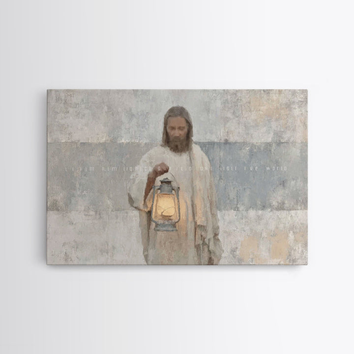 Soft Morning Light | Framed Canvas Print | Christian Wall Art | Jesus Canvas Art | Christian Art Canvas | Subtle Christian Art | Christian