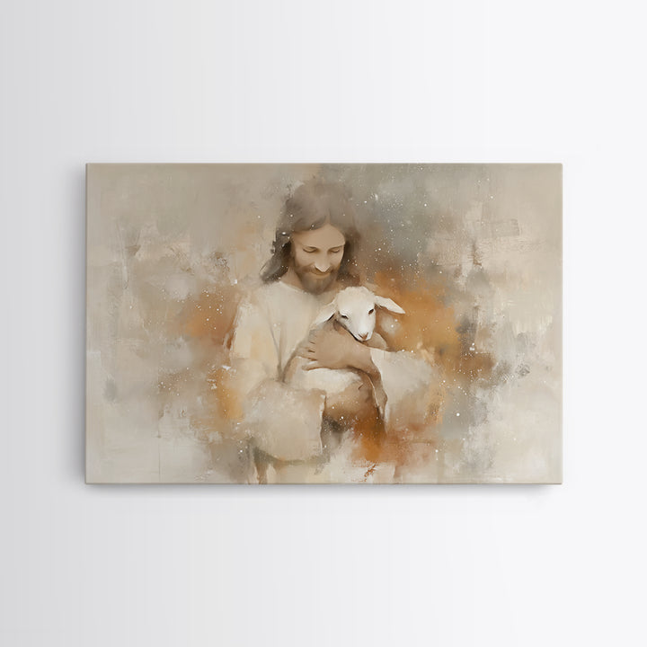 Warm Embrace Light – Framed Canvas Print – Christian Art Canvas – Jesus Paintings – Christian Wall Art – Christian Gift Ideas – Christian A