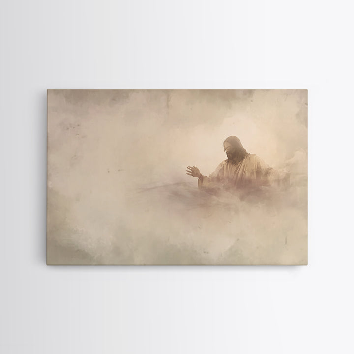 Dawn Of Mercy | Framed Canvas Print | Jesus Art Print | Christian Wall Art | Christian Art Canvas | Modern Christian Art | Christian Gift