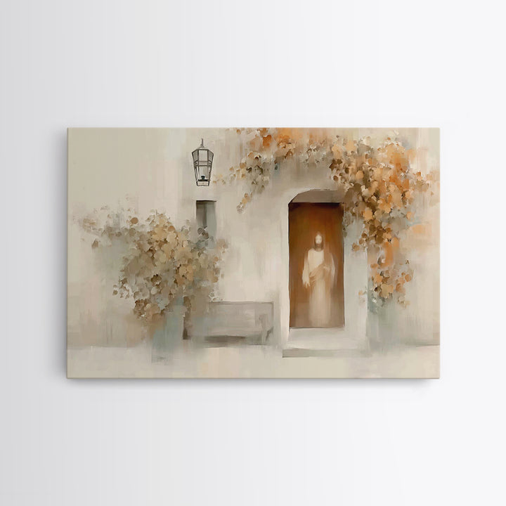 Silent Arrival - Framed Canvas Print - Christian Wall Art - Subtle Christian Art - Jesus Painting - Christian Art Canvas