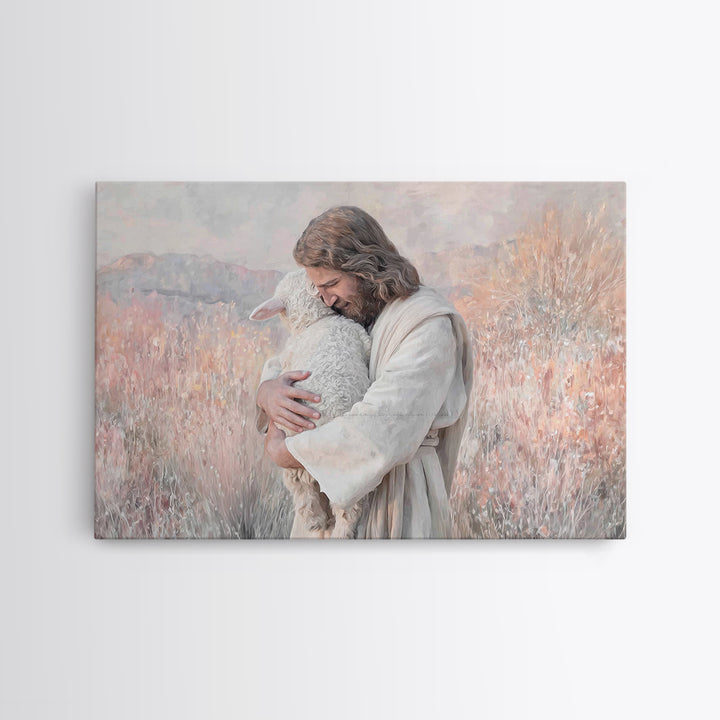 Shepherd Of Mercy – Framed Canvas Print – Christian Wall Art – Jesus Painting – Christian Art Canvas – Christmas Art – Christian Decor – Ch