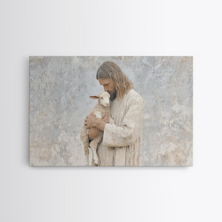 Light Of Compassion – Framed Canvas Print – Christian Art Canvas – Christian Wall Art – Jesus Painting – Christian Christmas Art – Christia